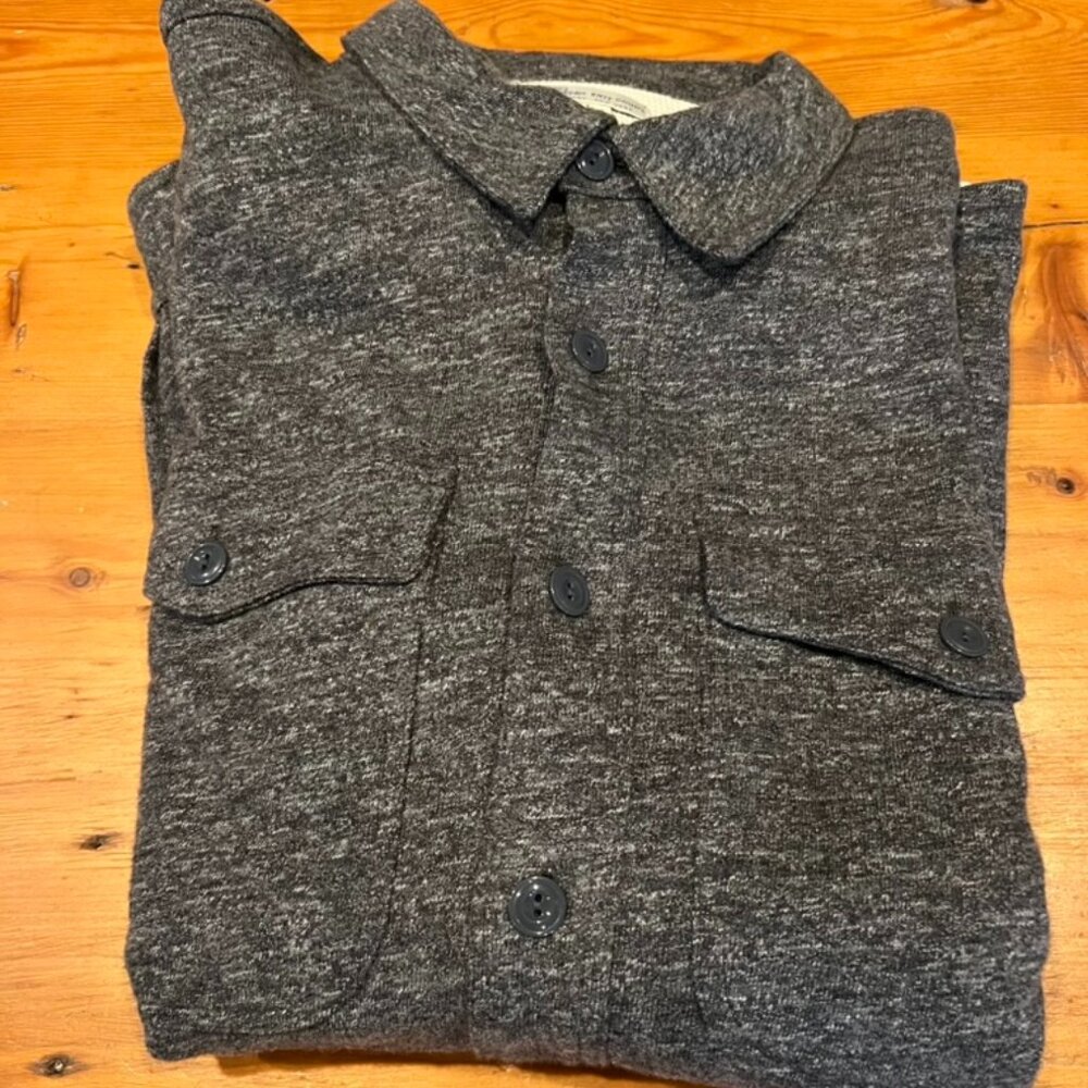 J.Crew Thermal Lined Harbor Shirt Grey  - Large